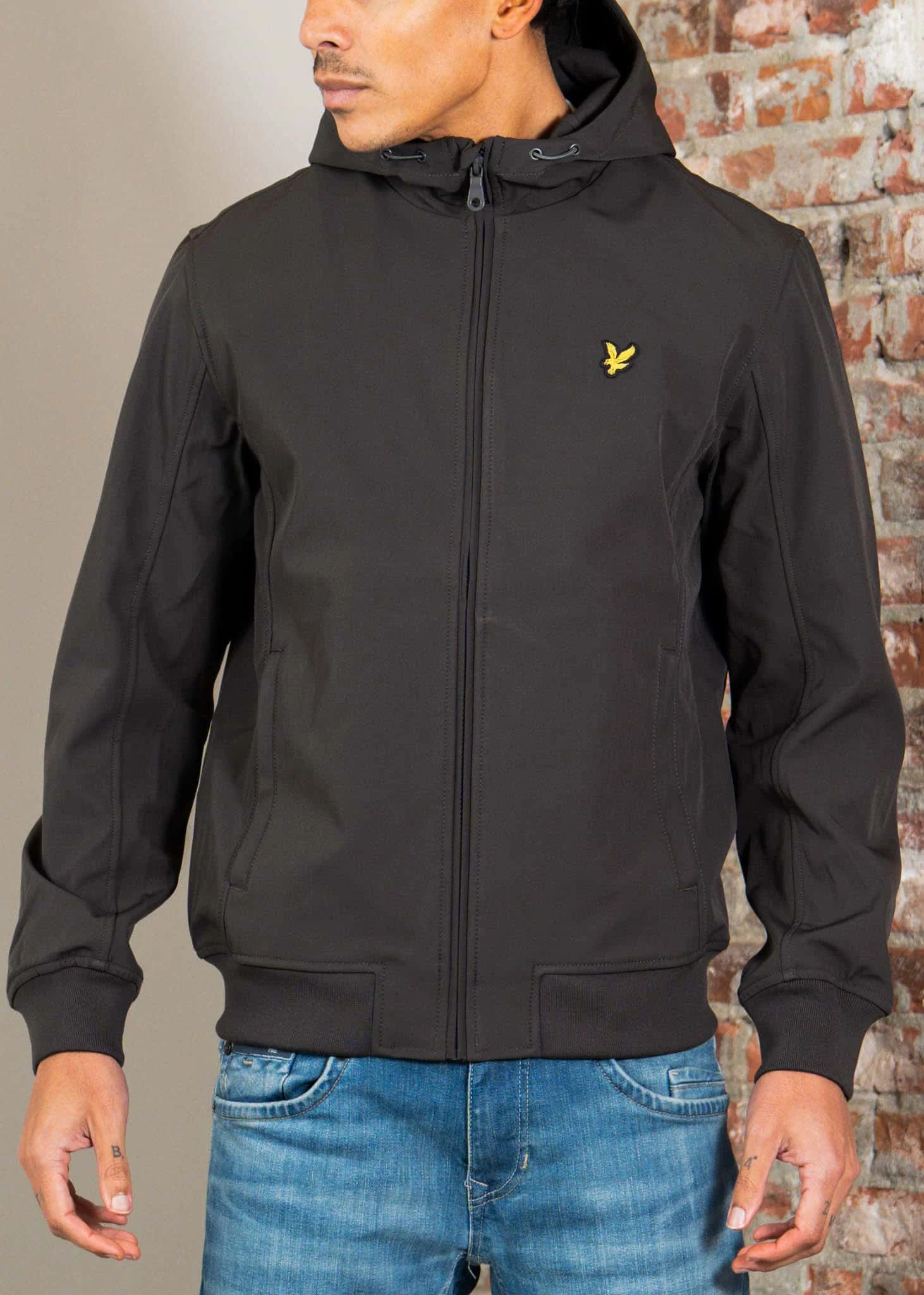Mesh back softshell jacket - gunmetal
