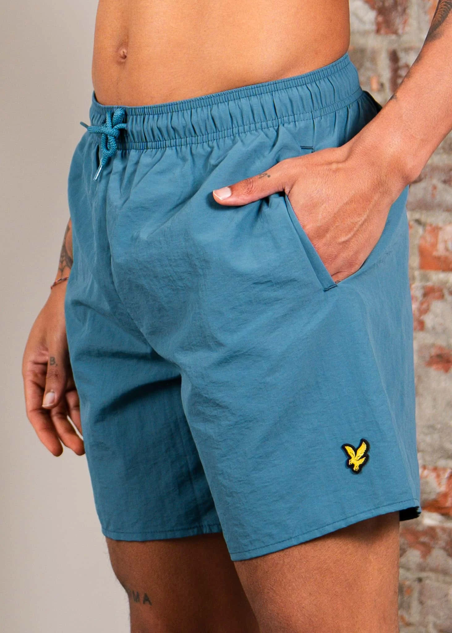 Plain swim short - denim jeans