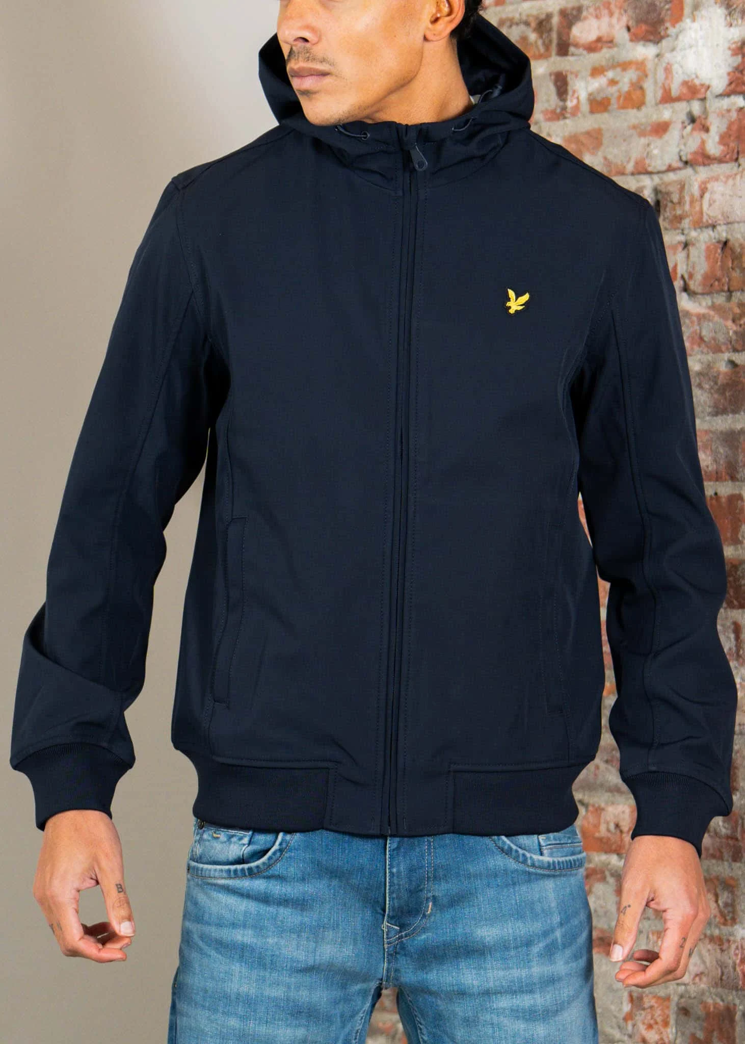 Mesh back softshell jacket - dark navy