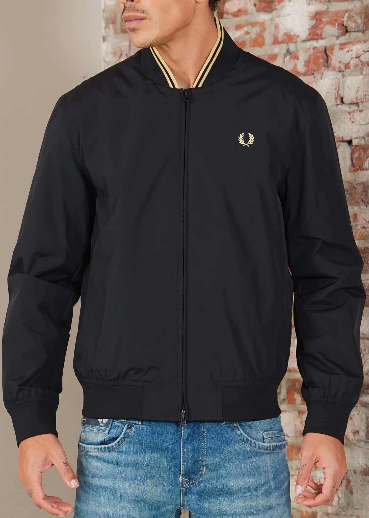 Brentham bomber jacket - black
