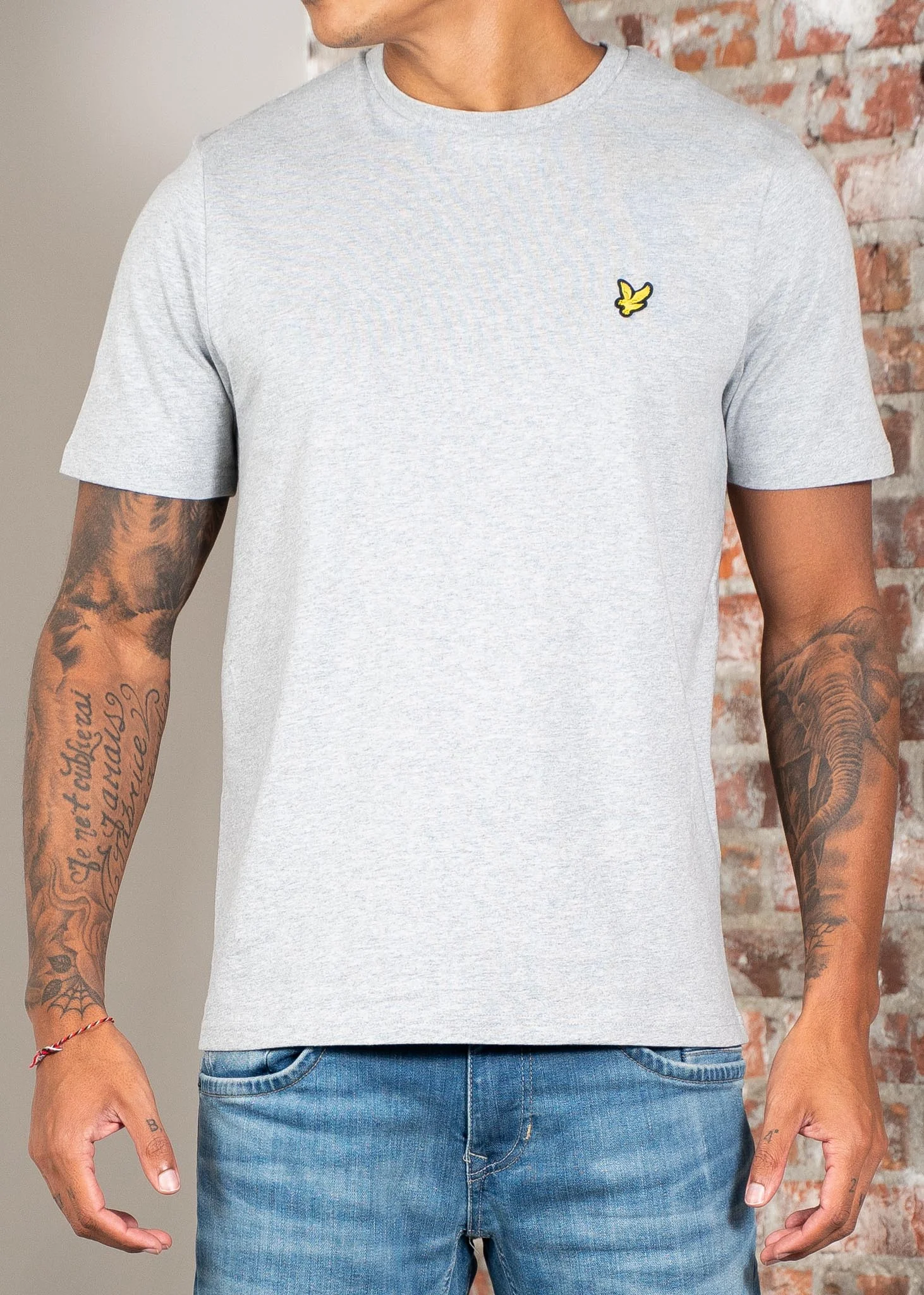 Plain t-shirt - light grey marl