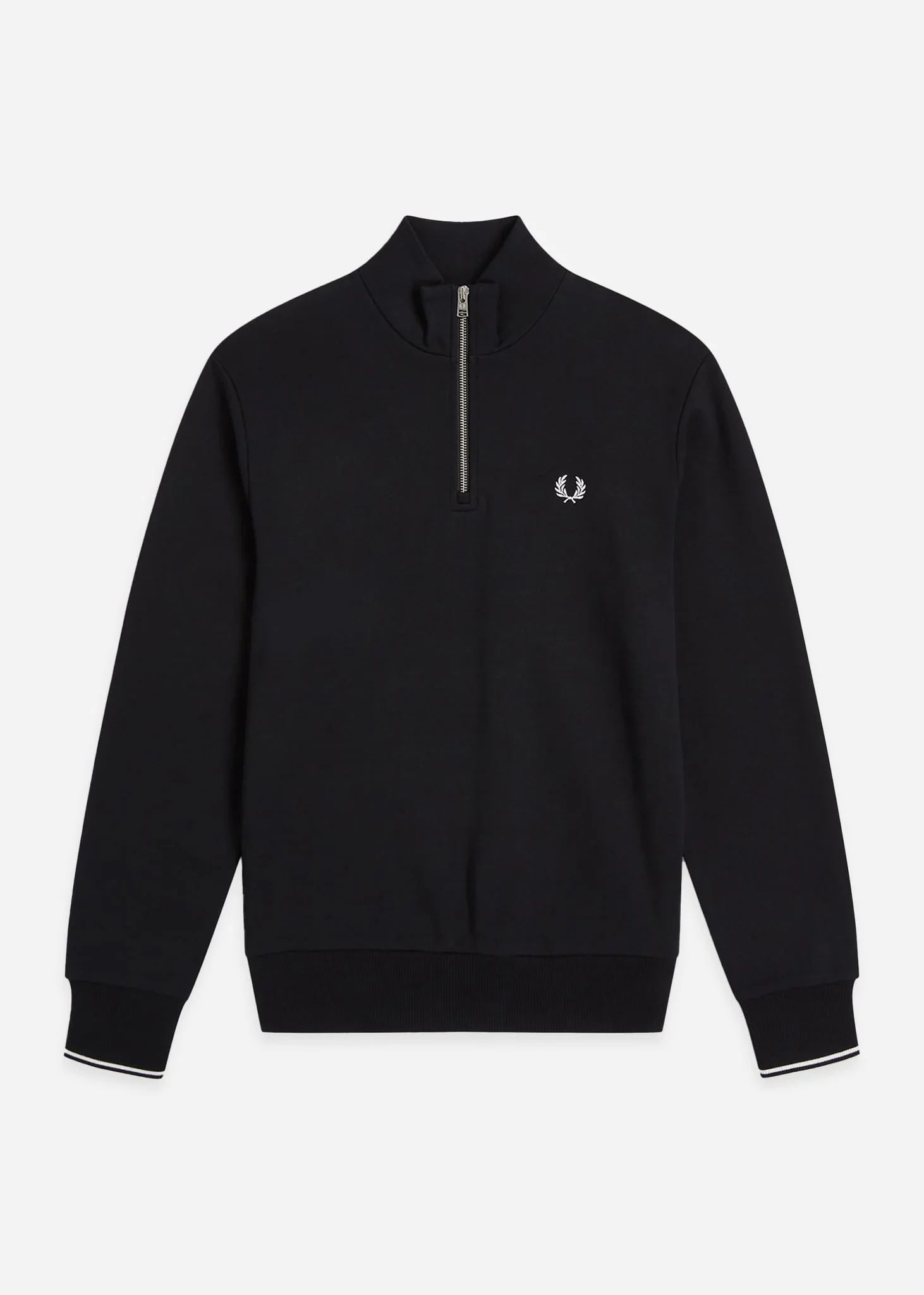 Half zip sweat-shirt - black