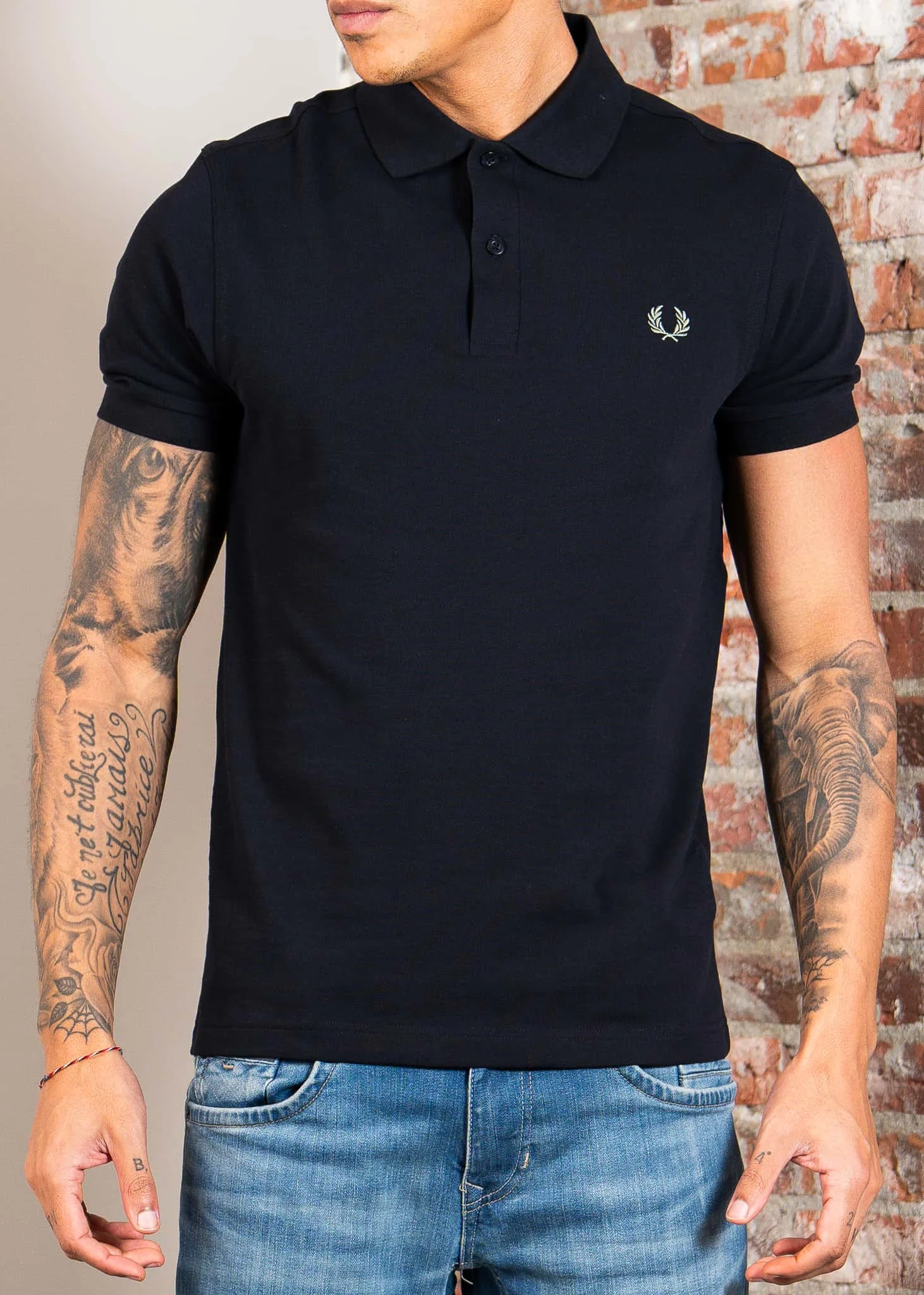 The fred perry shirt - navy seagrass