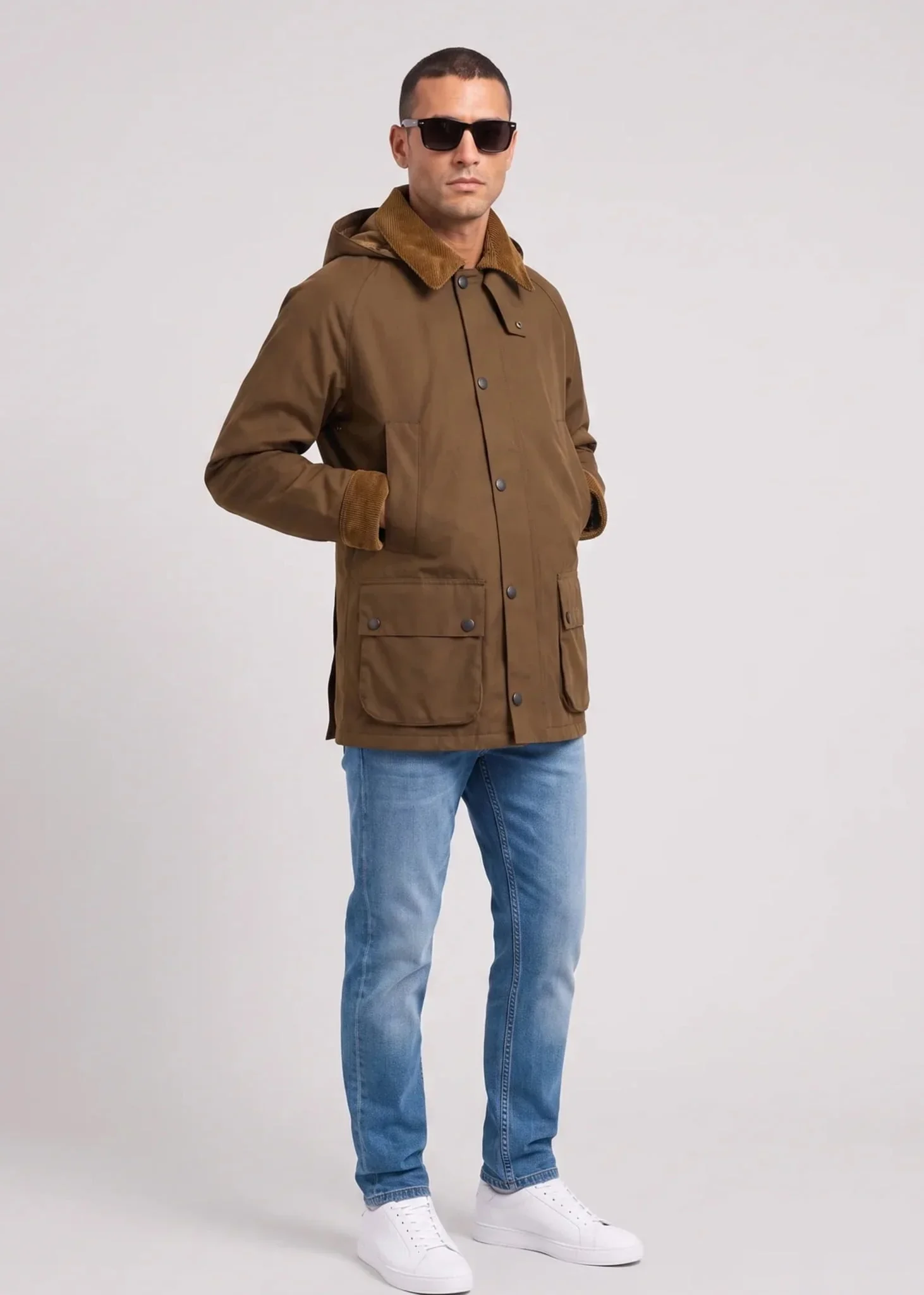 Barbour winter ashby waterproof jacket - dark sand