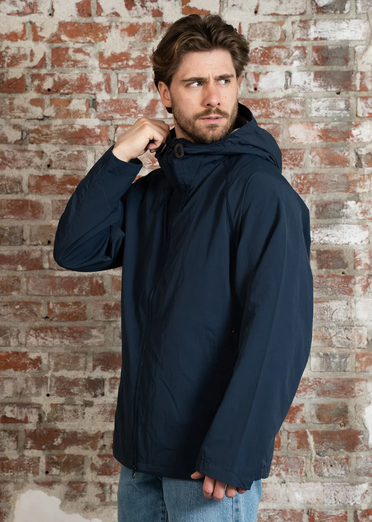 Barbour wylam showerproof jacket - navy northshore