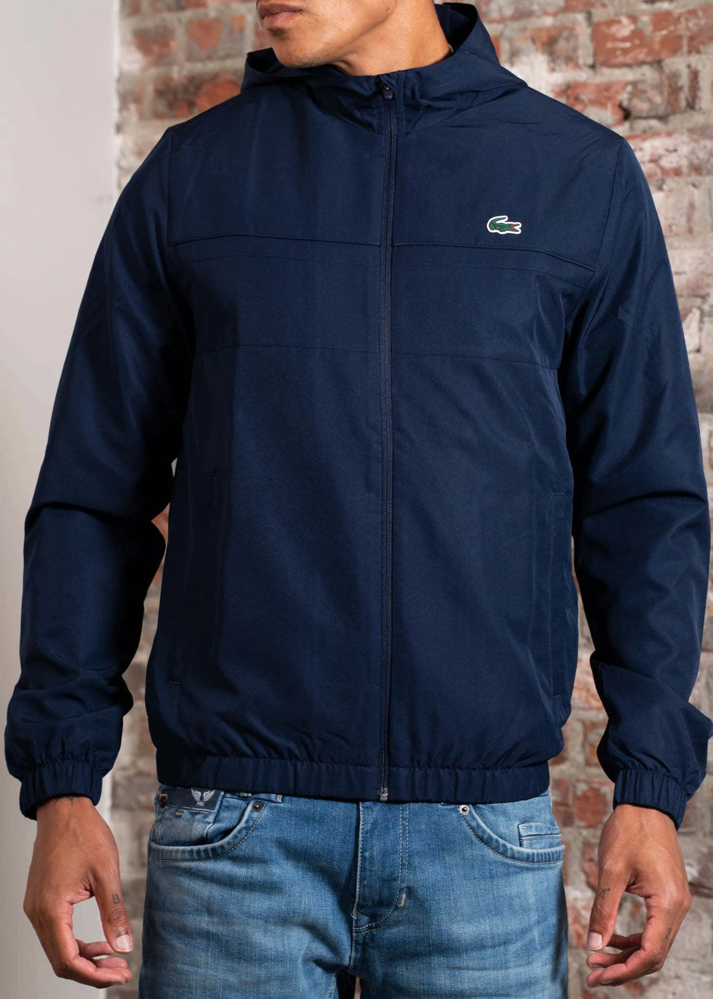 Lacoste Jacket windrunner - navy blue