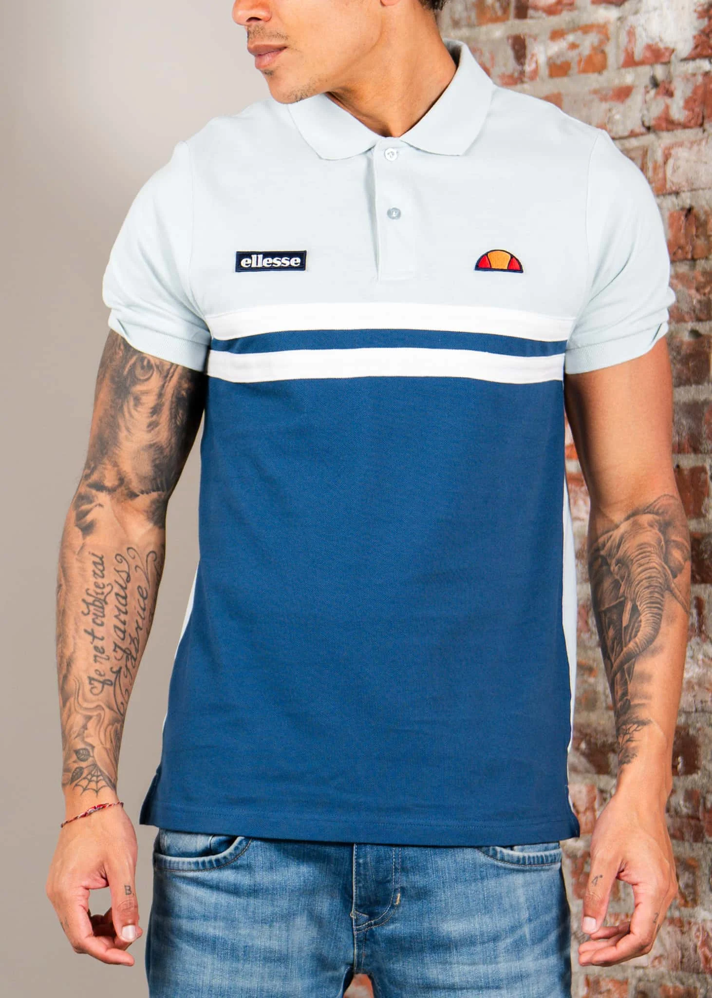 Muccia polo - blue light blue