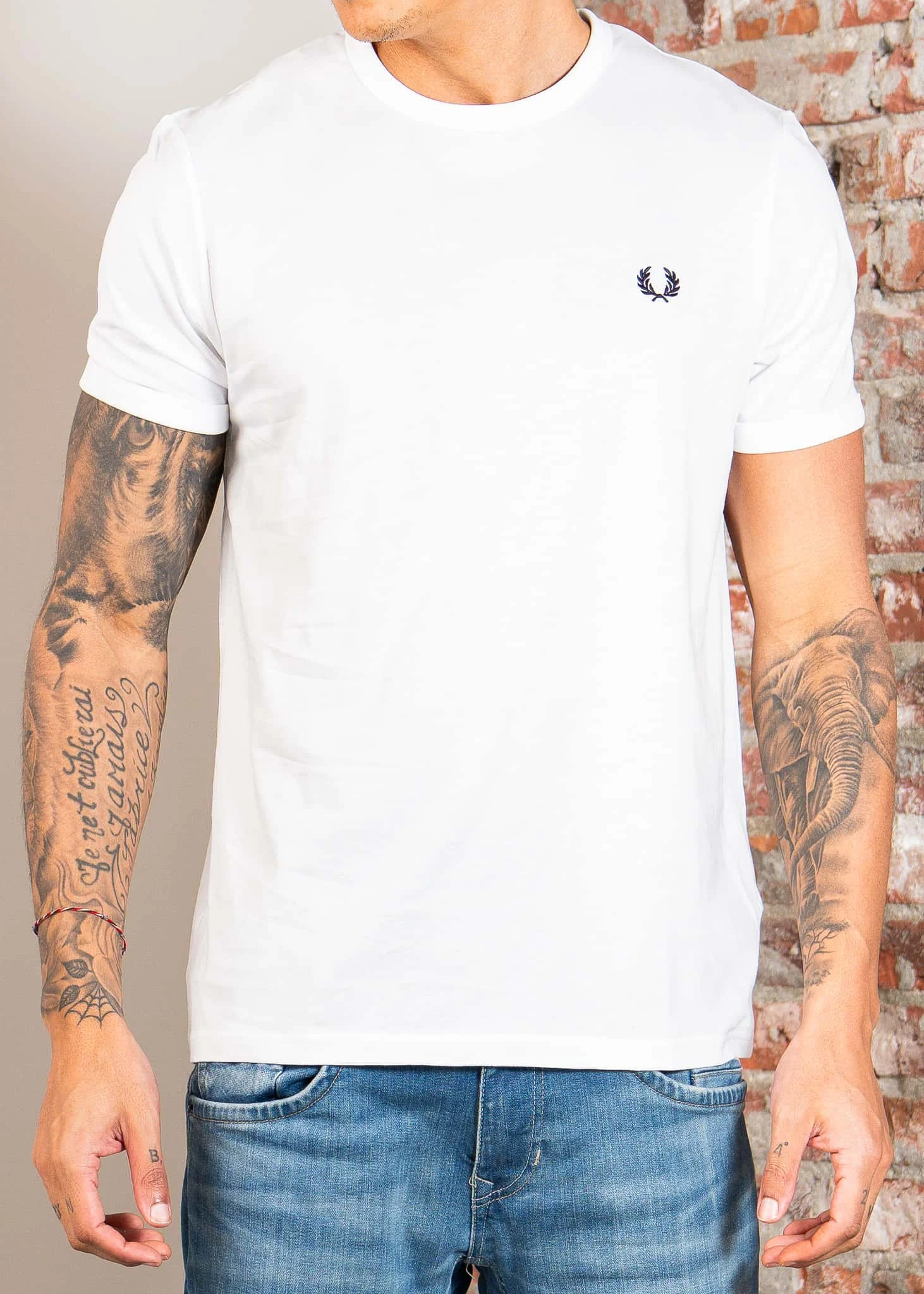 Ringer t-shirt - white