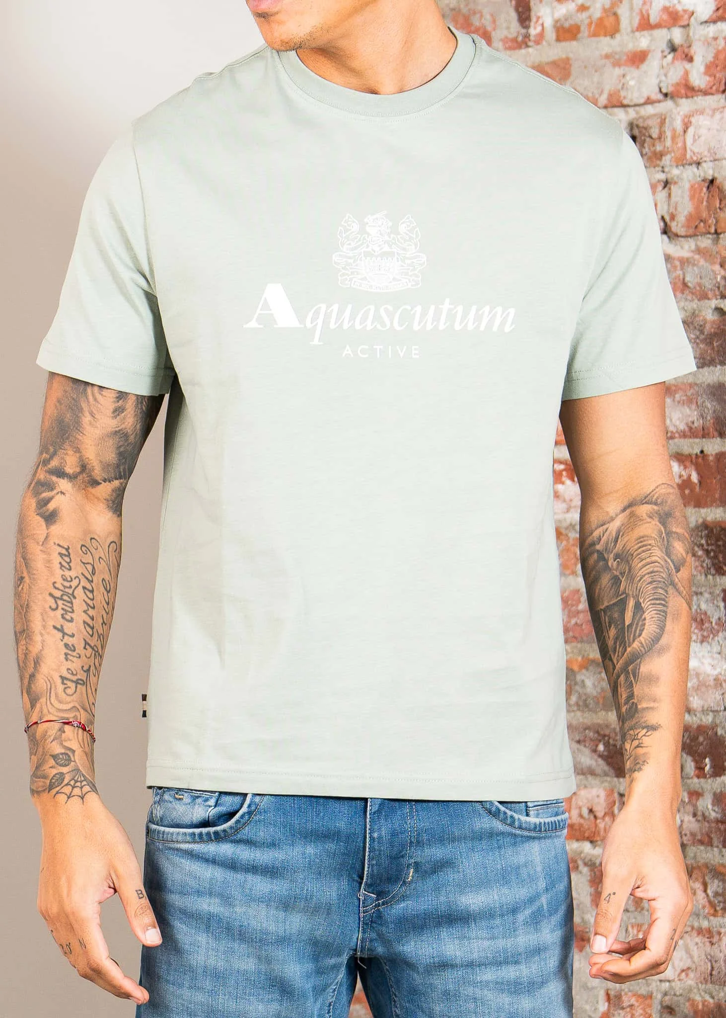 Big logo t-shirt - salvia