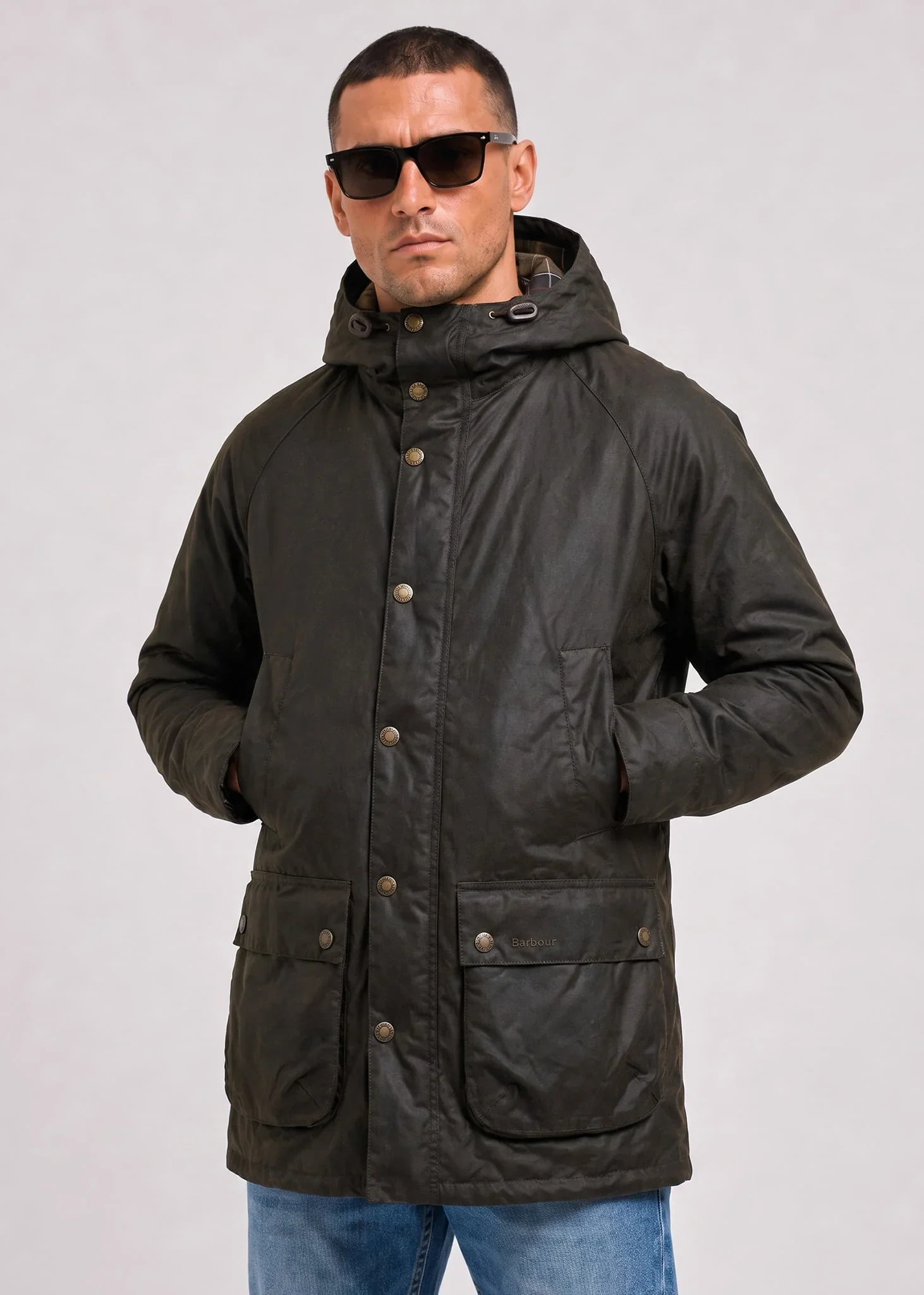 Barbour bedale wax parka - olive