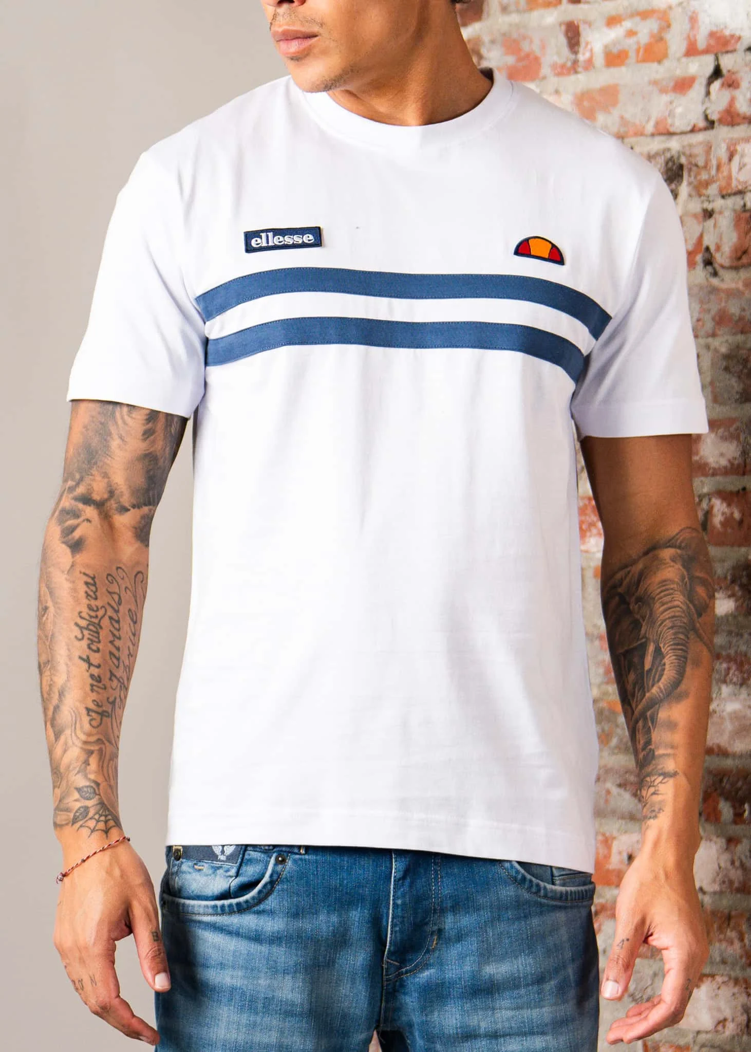 Venire tee - white blue