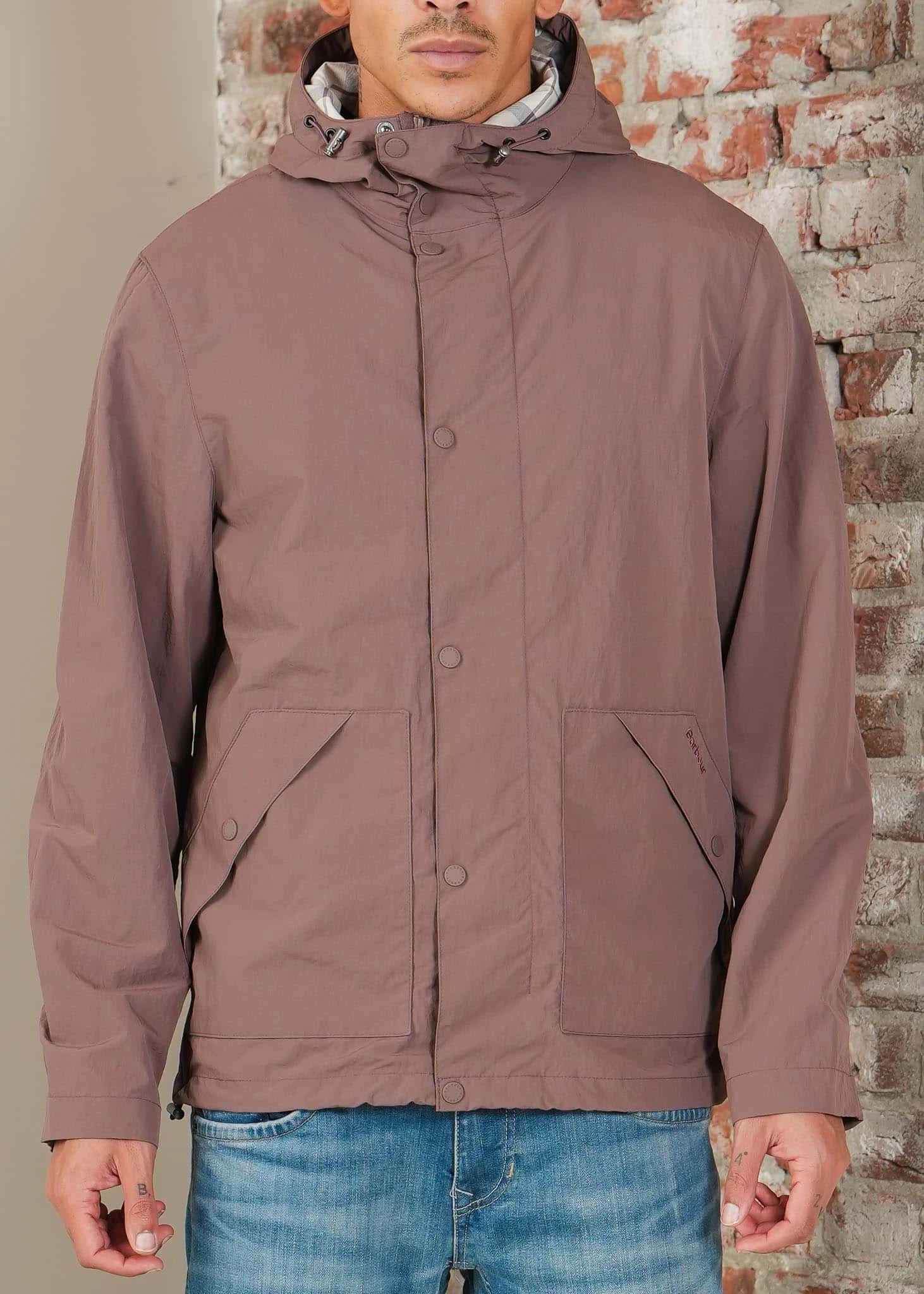 Barbour baywick showerproof jacket - peppercorn