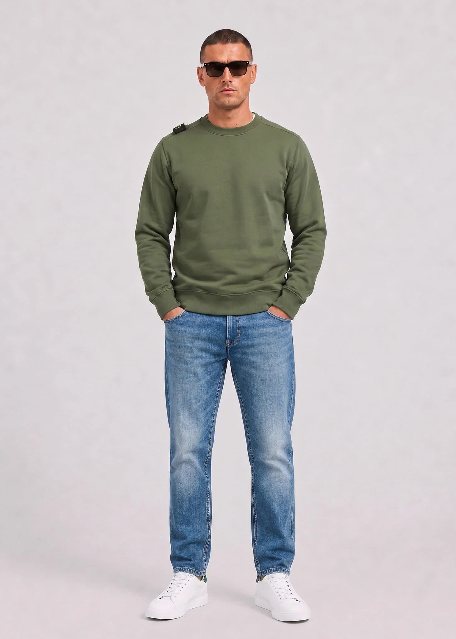 Training crew sweatshirt - bronze green