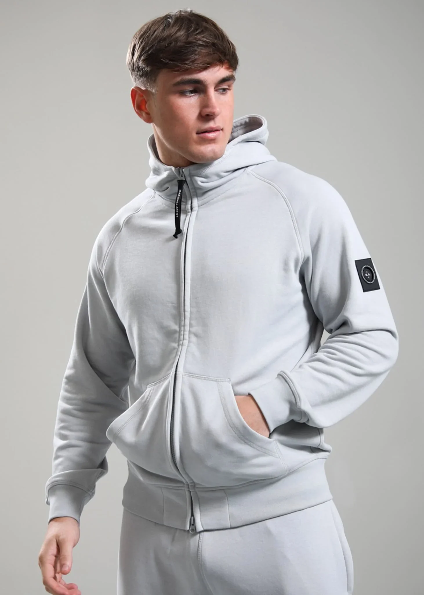 Siren full zip hoody - oceanic grey