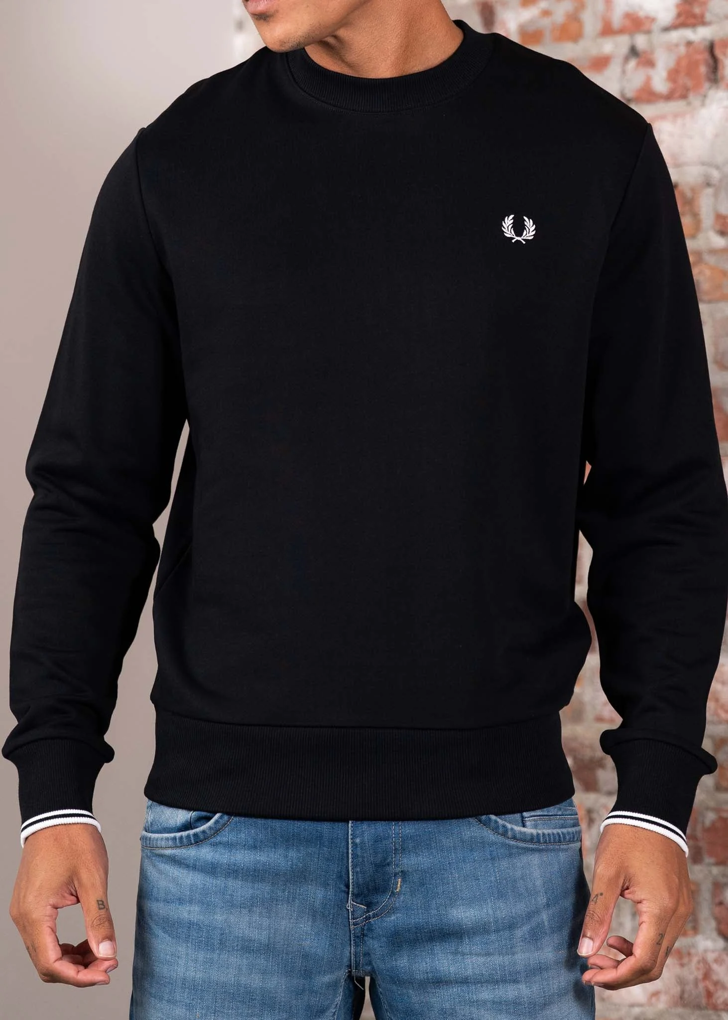 Crew neck sweatshirt - black