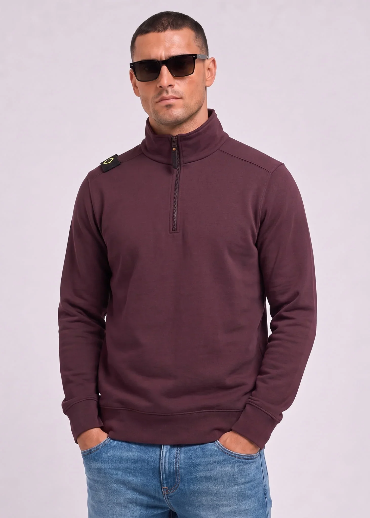 Training quarter zip sweatshirt - wine