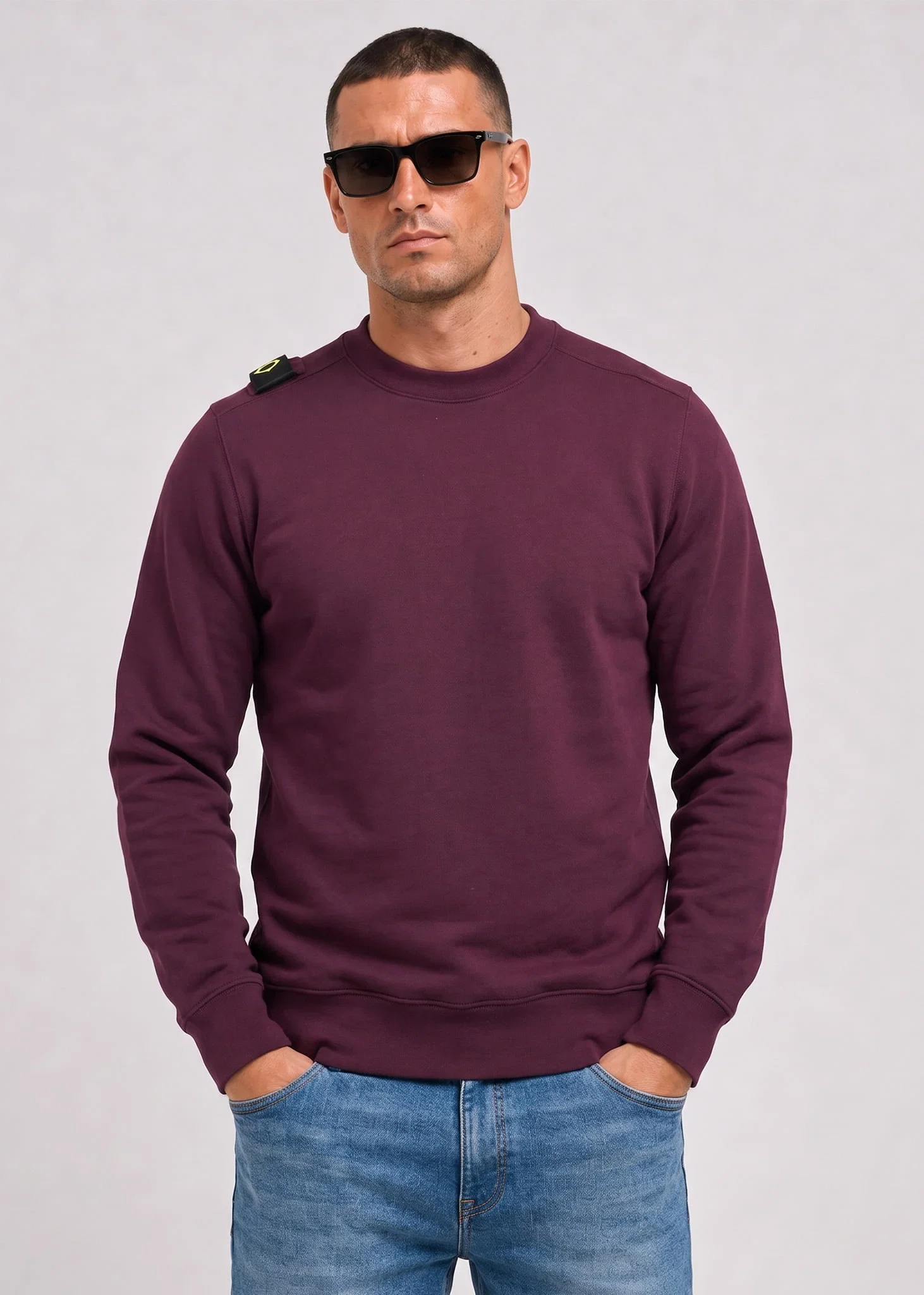 Training crew sweatshirt - wine